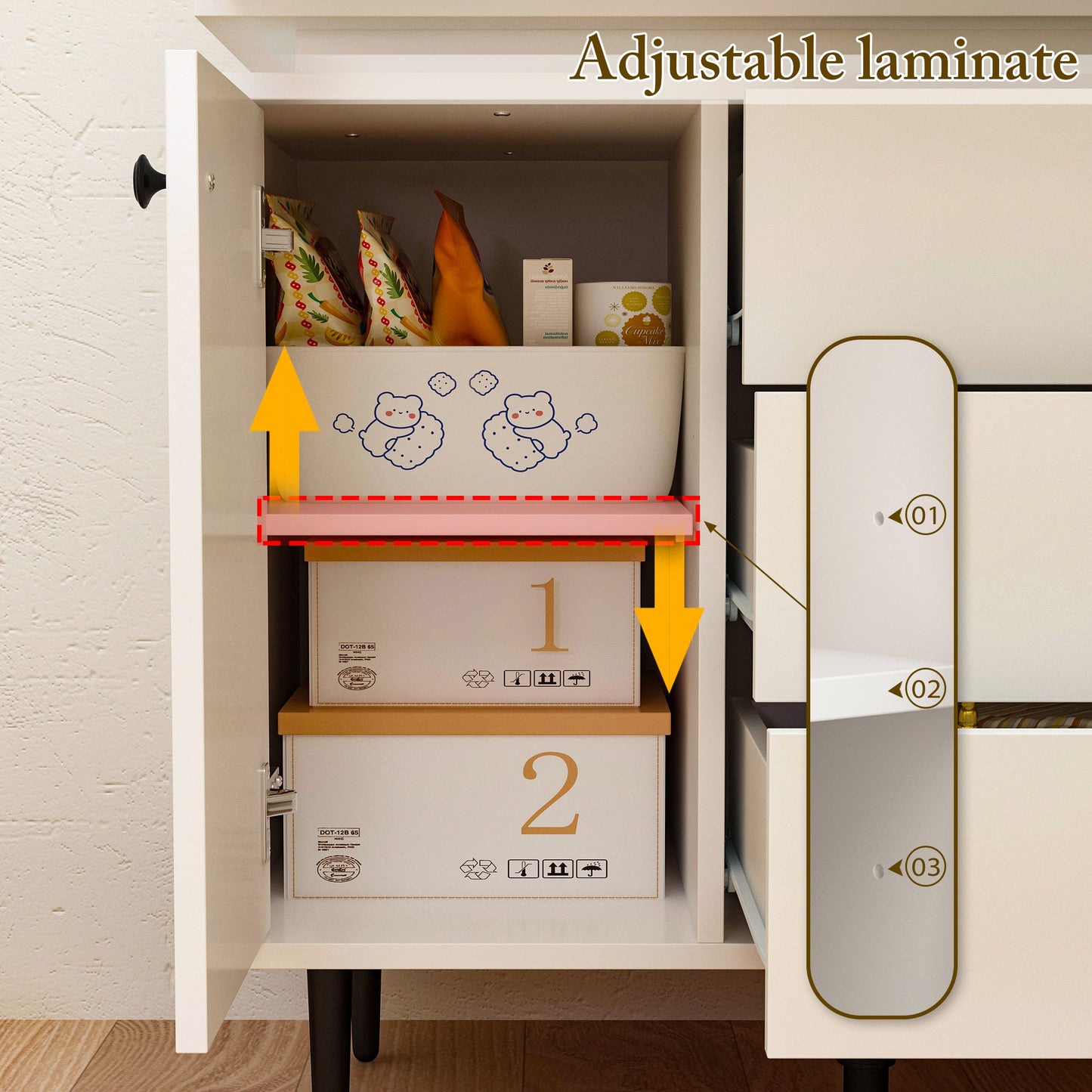 Armoire de rangement créative en forme de robot