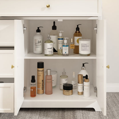 Buffet contemporain avec tiroirs et portes