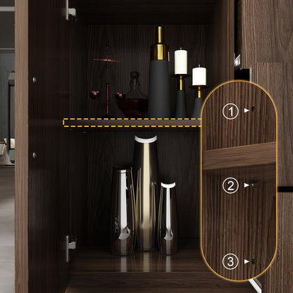 Bibliothèque combinée avec éclairage LED