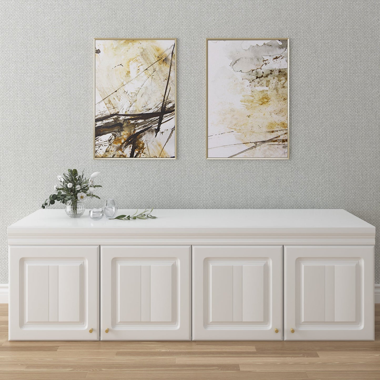 Armoire familiale, armoire de chambre, dressing à 4 portes et tiroirs