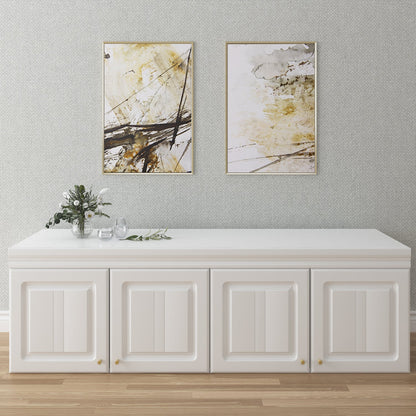 Armoire familiale, armoire de chambre, dressing à 4 portes et tiroirs