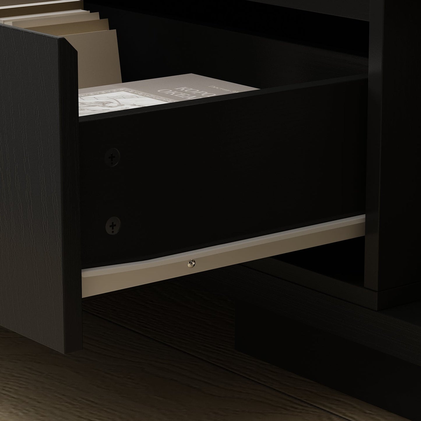 Meuble TV large, meuble multimédia, meuble TV à largeur réglable pour salon