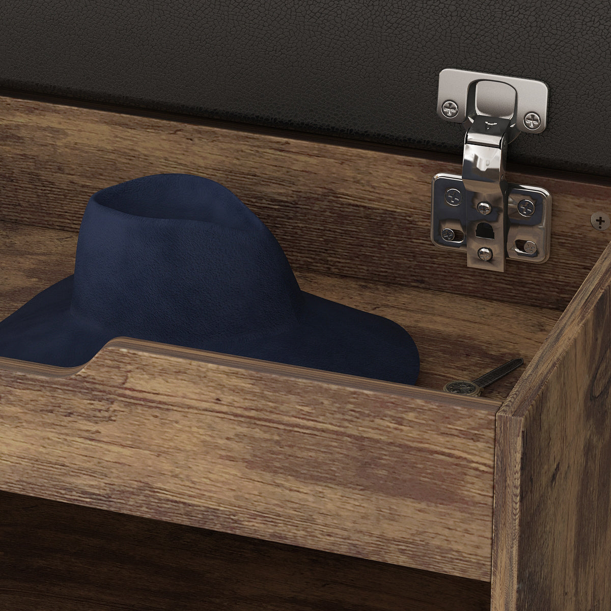 Banc de rangement pour chaussures, étagère à chaussures rembourrée avec 2 compartiments