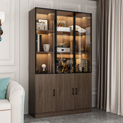 Bibliothèque combinée avec éclairage LED