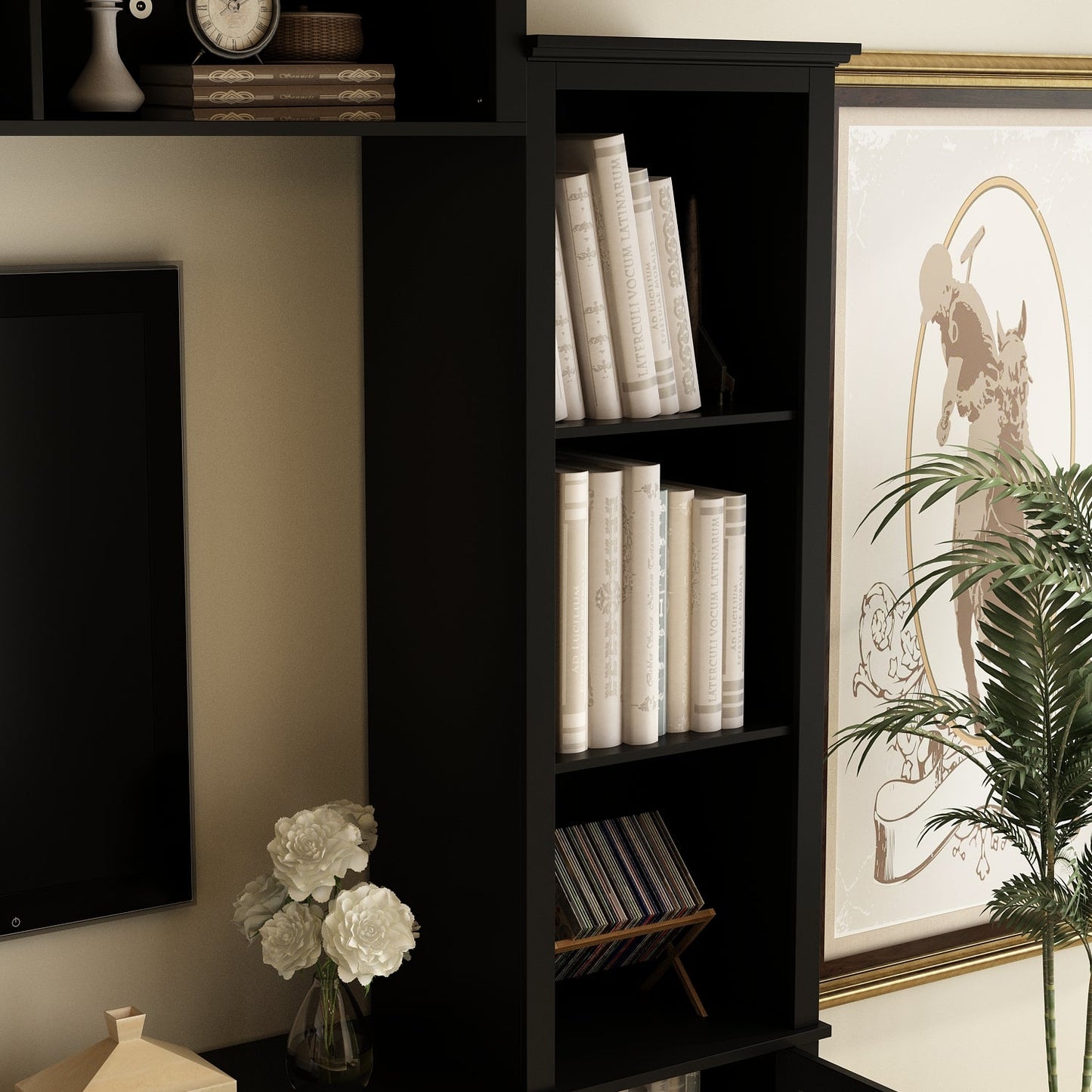 Meuble TV grand centre de divertissement