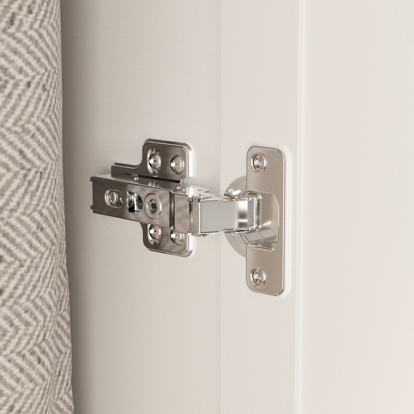 Grande armoire de rangement avec 3 portes et 5 tiroirs