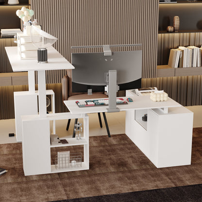 Bureau ergonomique assis-debout pour la maison avec contrôleur de mémoire préréglée