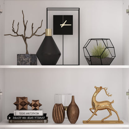 Vitrine en bois pour bureau à domicile, salon