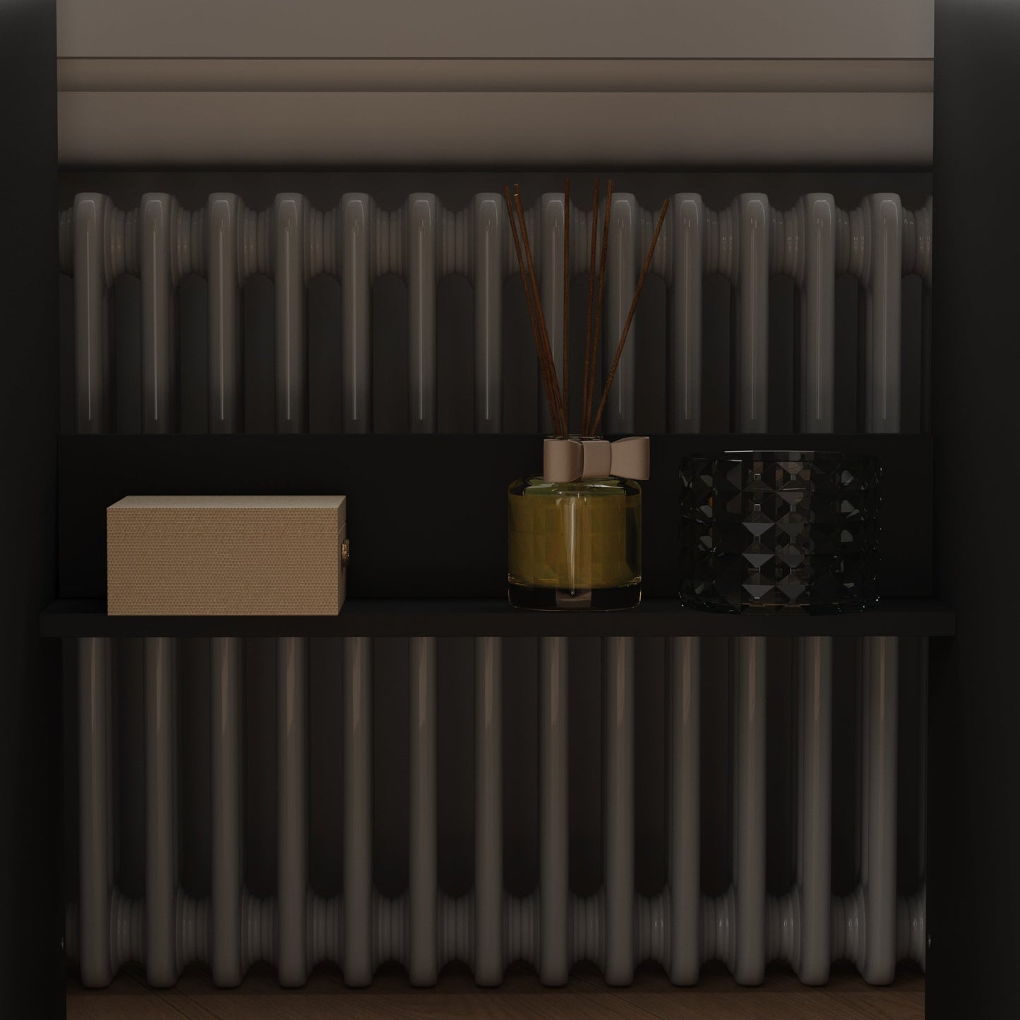 Coiffeuse avec miroir et lampe