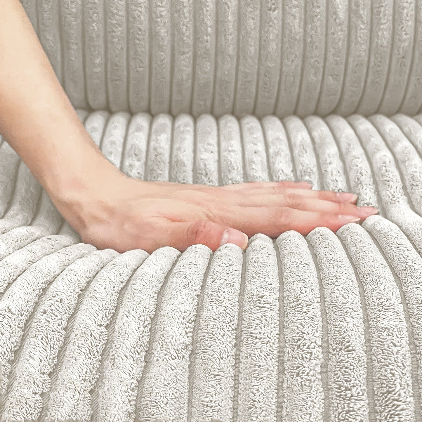 Canapé-lit rembourré de 106 pouces de large avec accoudoirs et deux coussins