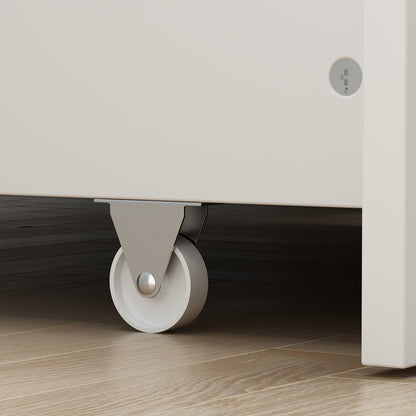 Lit plateforme Queen avec rangement, tête de lit de rangement et 2 tiroirs