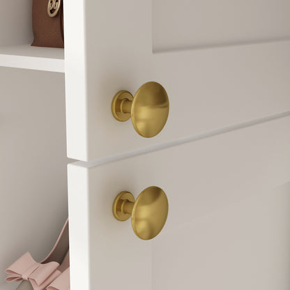 Armoire élégante avec un grand espace de rangement et une finition blanche