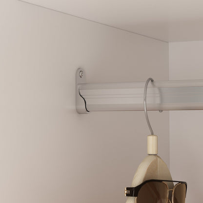 Armoire de rangement blanche pour chambre à coucher avec 3 tiroirs