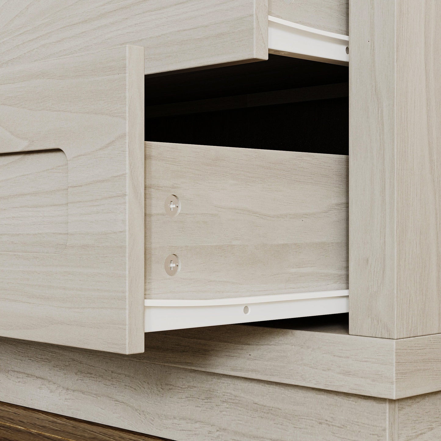 Meuble TV 4 tiroirs 67'' L Centre multimédia