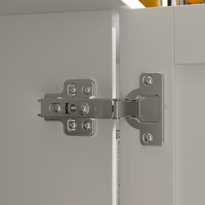 Commode à 4 portes avec pieds en métal