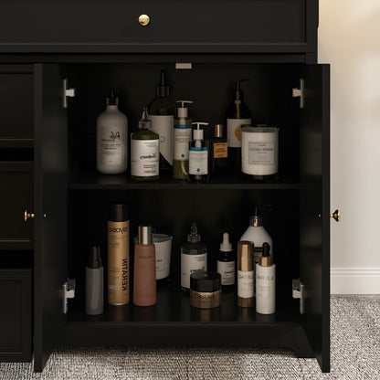 Buffet contemporain avec tiroirs et portes