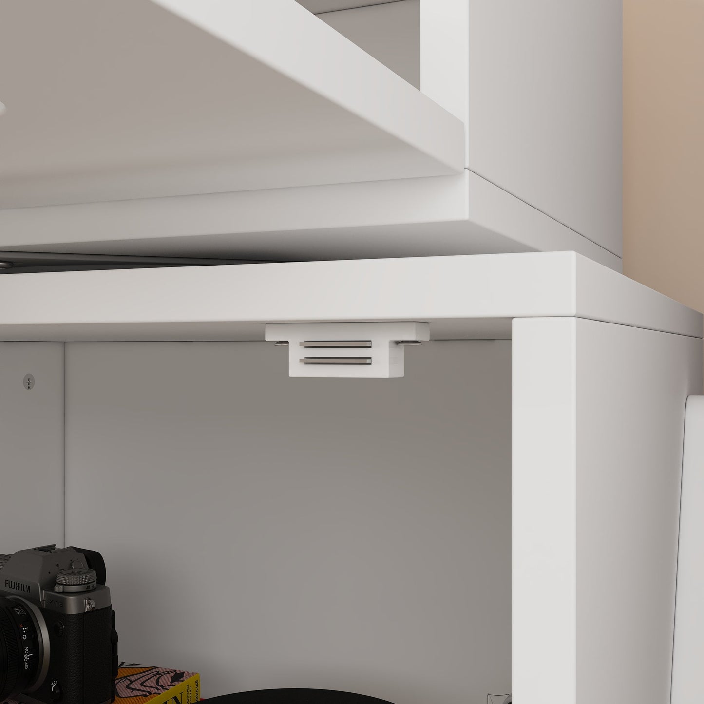 Table de chevet créative en forme de robot et rotation à 360°