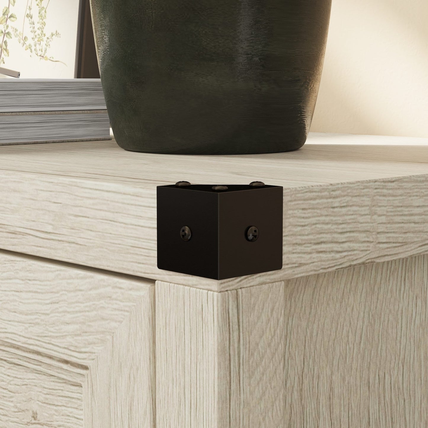 Commode rustique en bois de style campagnard, 12 tiroirs, 175,5 cm de large