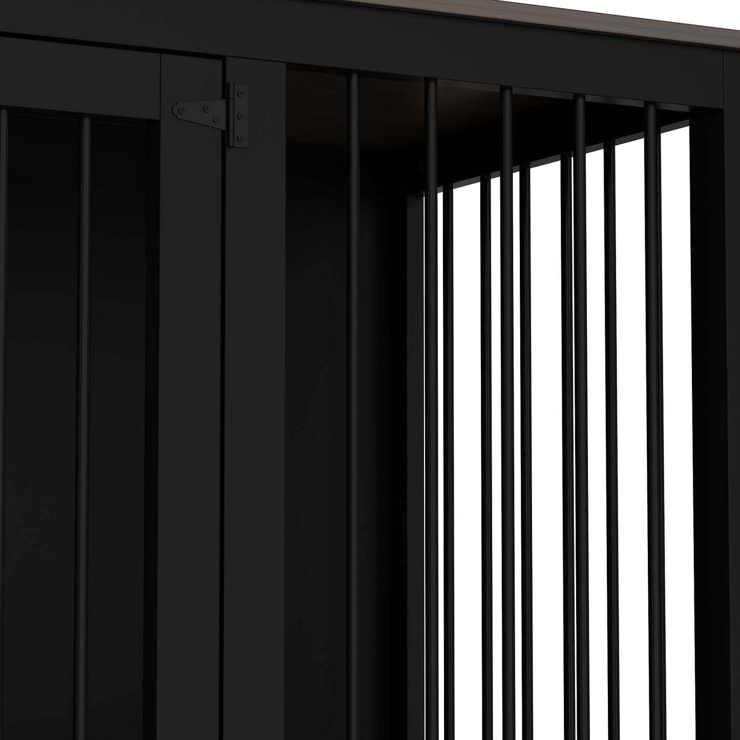 Cage pour animaux de compagnie à double porte de grande taille avec structure renforcée en acier