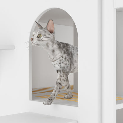 Enclos en bois pour bac à litière Enclos en bois pour bac à litière