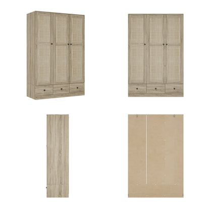 Armoire en bois massif et en panneaux de particules