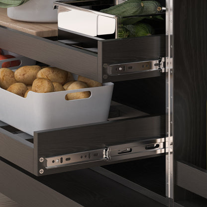 Grand organisateur de placard de cuisine avec porte-bouteilles