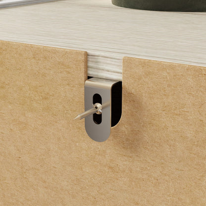 Commode rustique en bois de style campagnard, 12 tiroirs, 175,5 cm de large