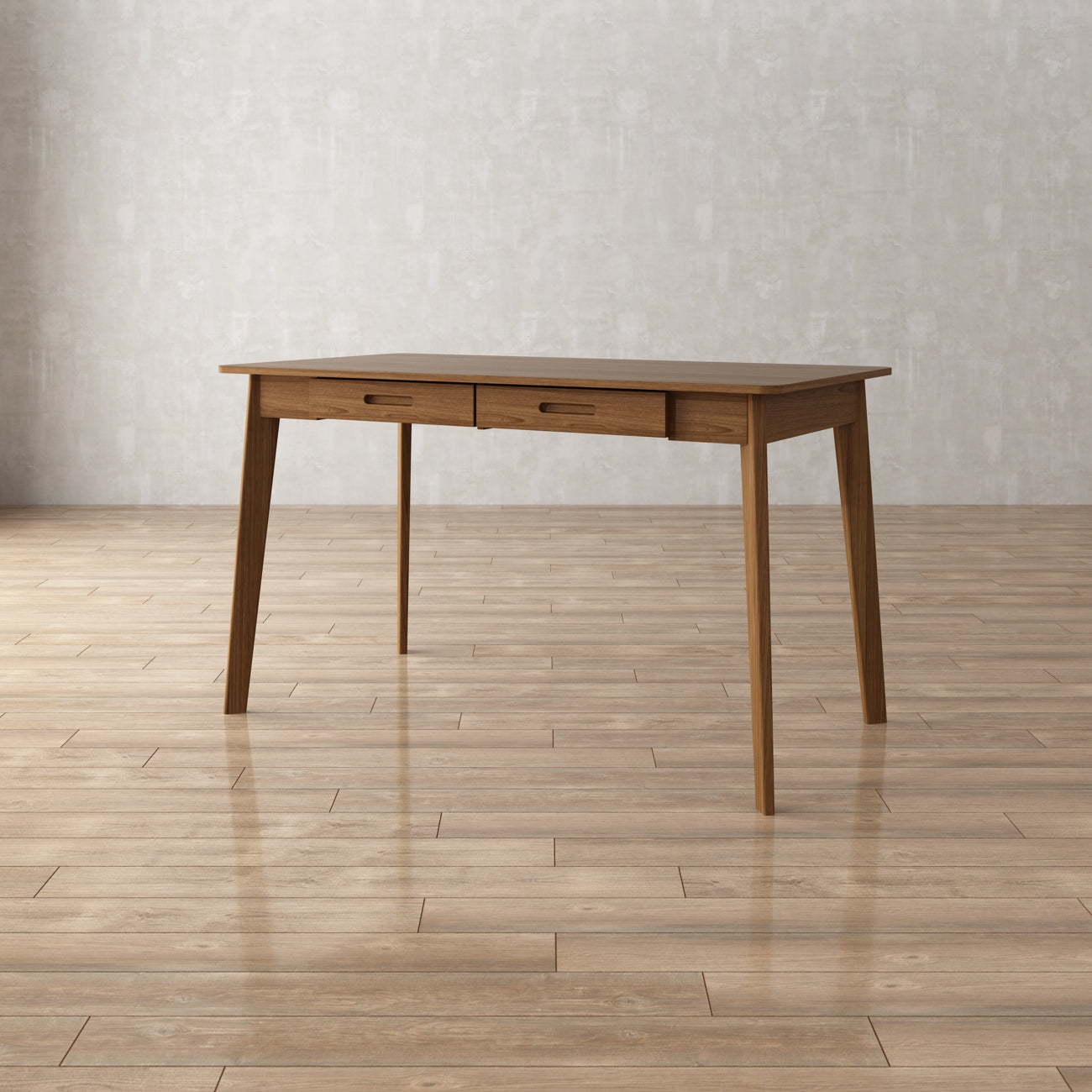 Bureau minimaliste en bois, large et robuste, 47,2 cm de large.