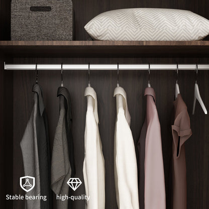 Armoire moderne grand placard de rangement 2 portes 2 tiroirs