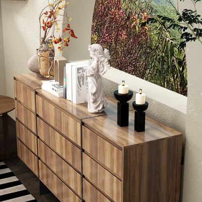 Commode moderne en bois à 9 tiroirs - Solution de rangement élégante pour la chambre et le salon