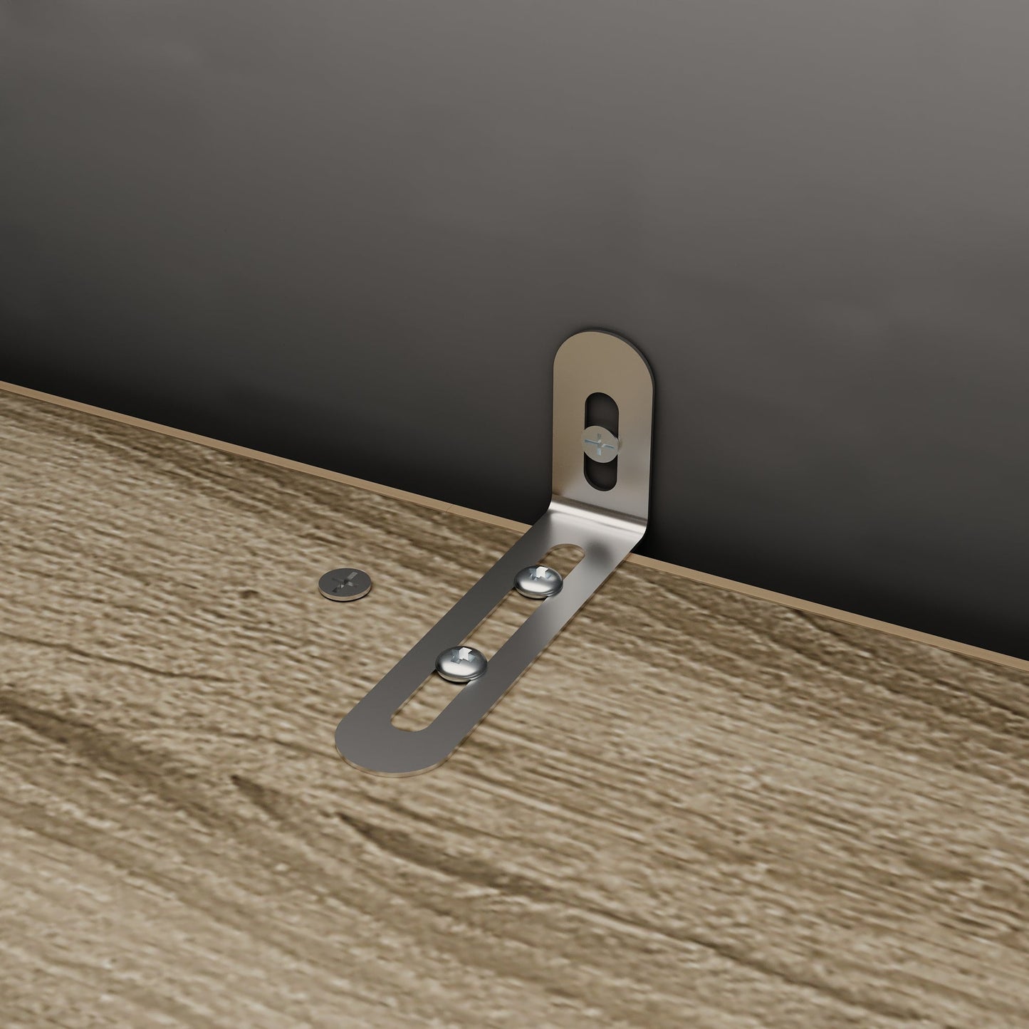 Armoire de style rustique avec 4 portes tressées en vigne