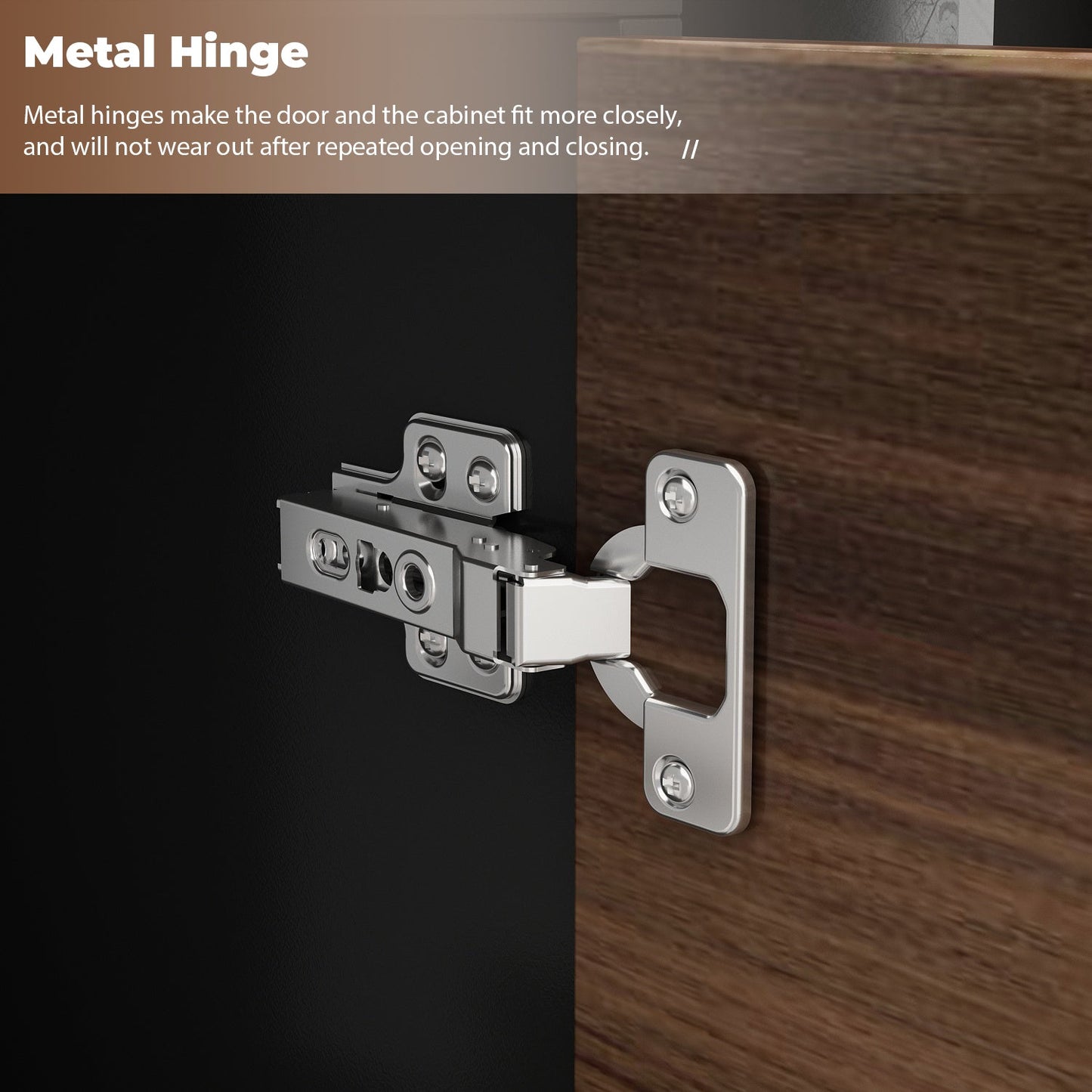 Bureau d'angle en forme de L avec tiroirs, finition bois brun.