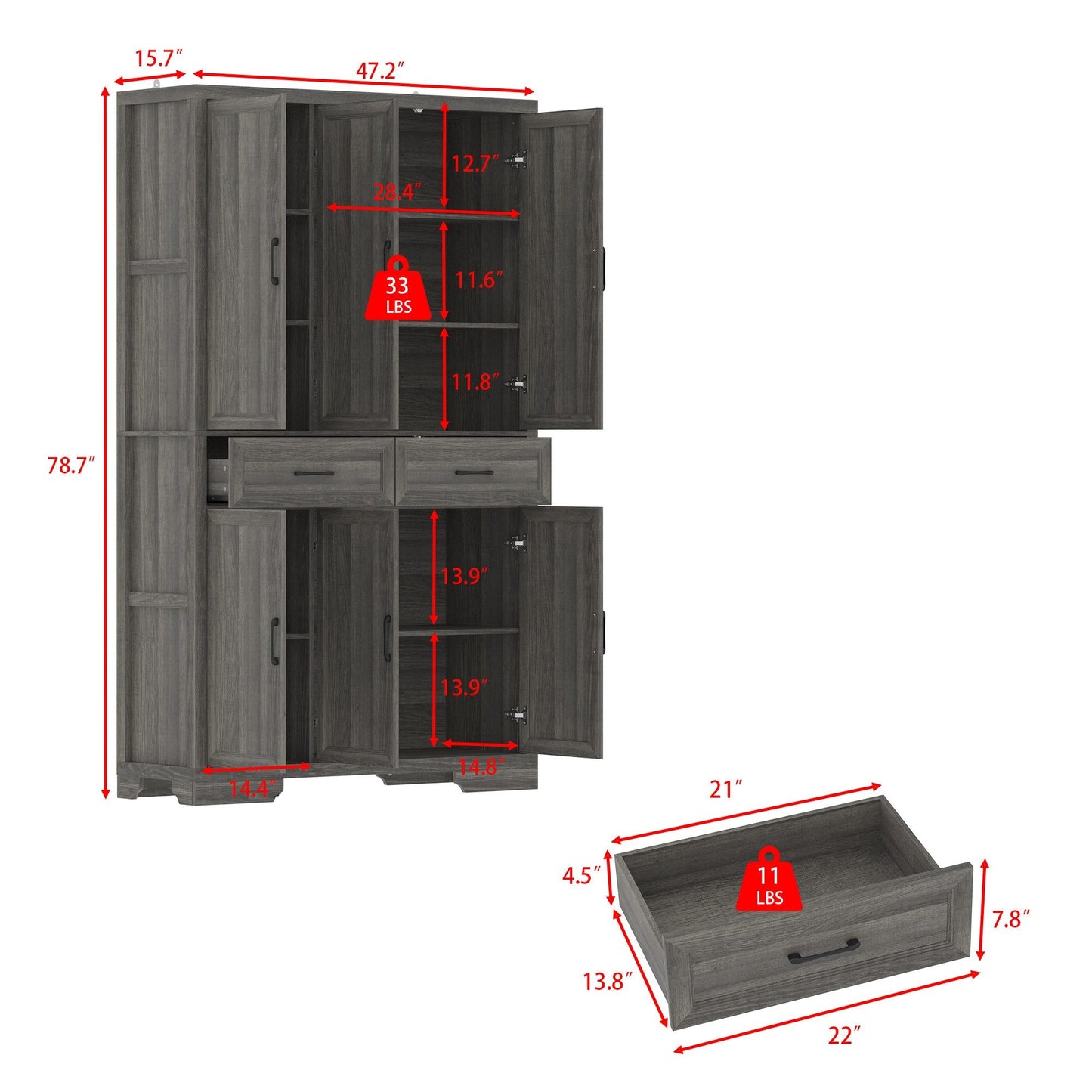 Meuble de rangement modulaire élégant : design épuré et combinaison de compartiments ouverts et fermés.