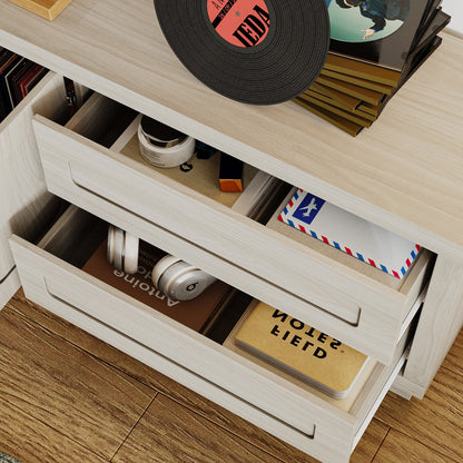 Meuble TV 4 tiroirs 67'' L Centre multimédia