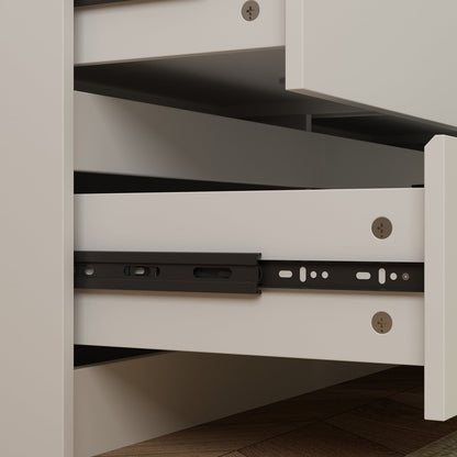 Buffet large à trois tiroirs avec rangement et 9 tiroirs