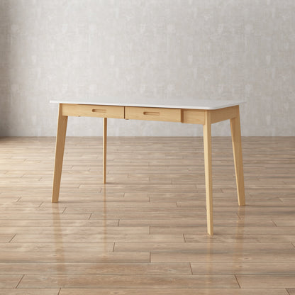 Bureau minimaliste en bois, large et robuste, 47,2 cm de large.