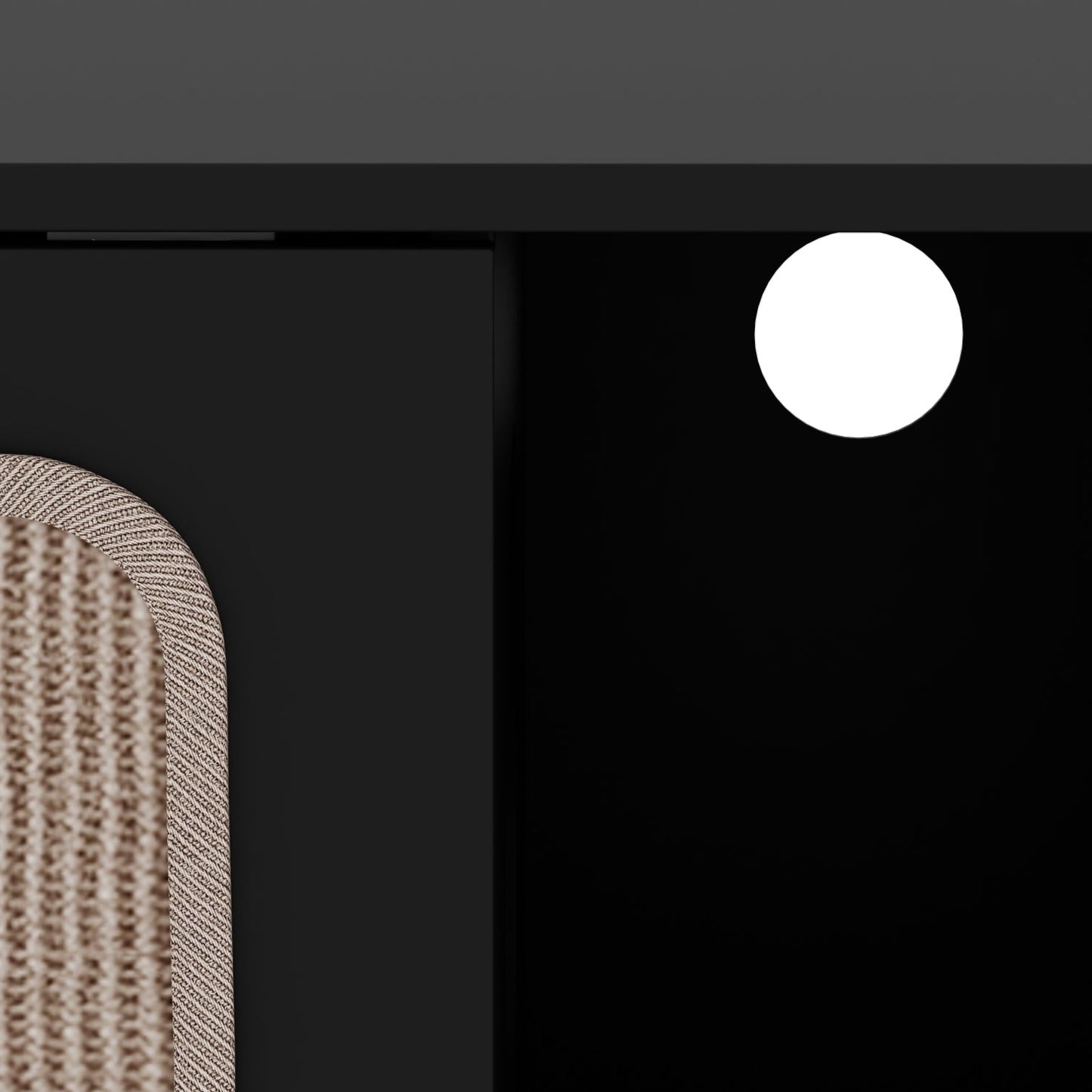 Enclos double pour litière avec portes en sisal et rangement