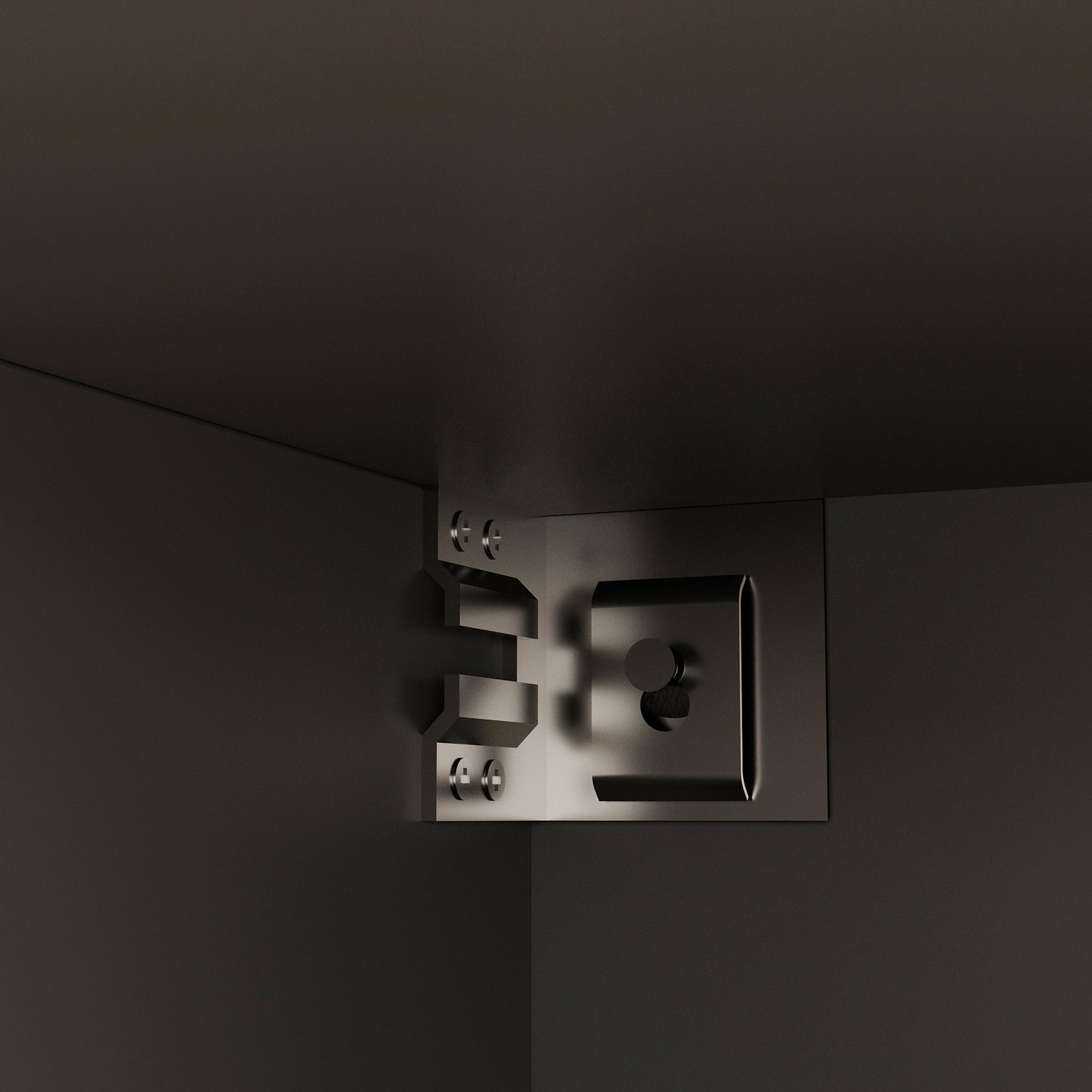 Buffet de cuisine avec placard de rangement et grand plan de travail.