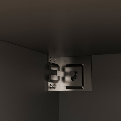 Buffet de cuisine avec placard de rangement et grand plan de travail.