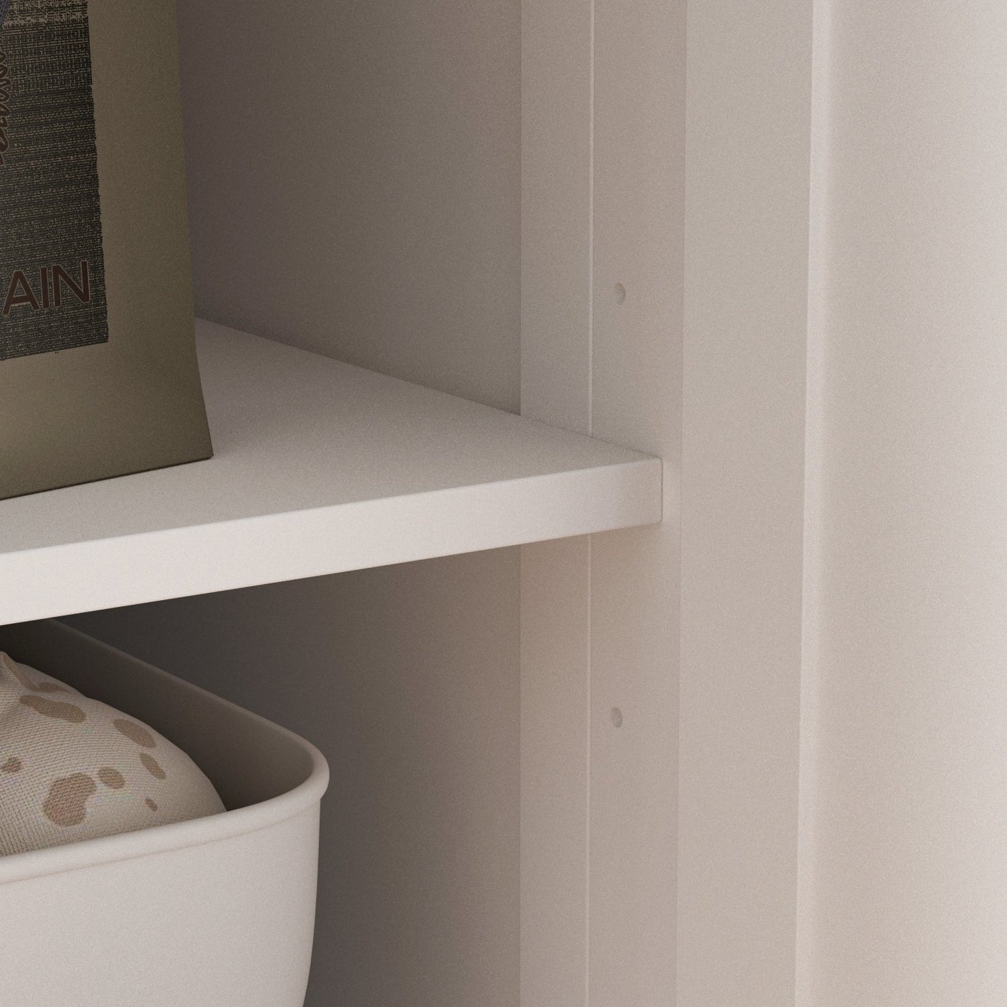 Grande armoire de rangement avec 3 portes et 5 tiroirs