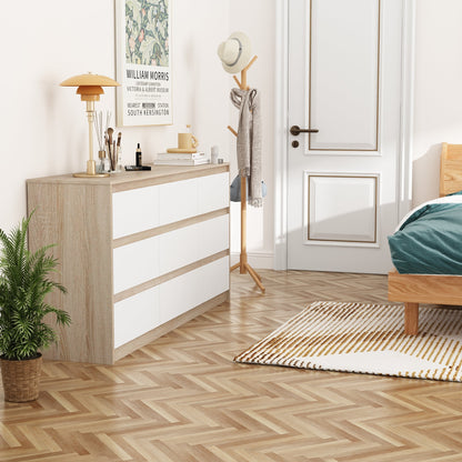 Buffet large à trois tiroirs avec rangement et 9 tiroirs