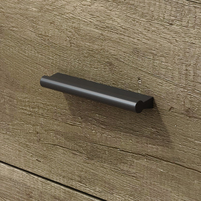 Bureau d'angle en L de 55 pouces avec étagères et tiroirs 