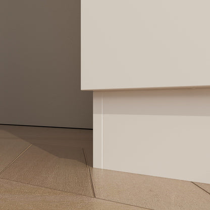 Armoire de rangement en bois manufacturé, grande penderie familiale avec barres de suspension