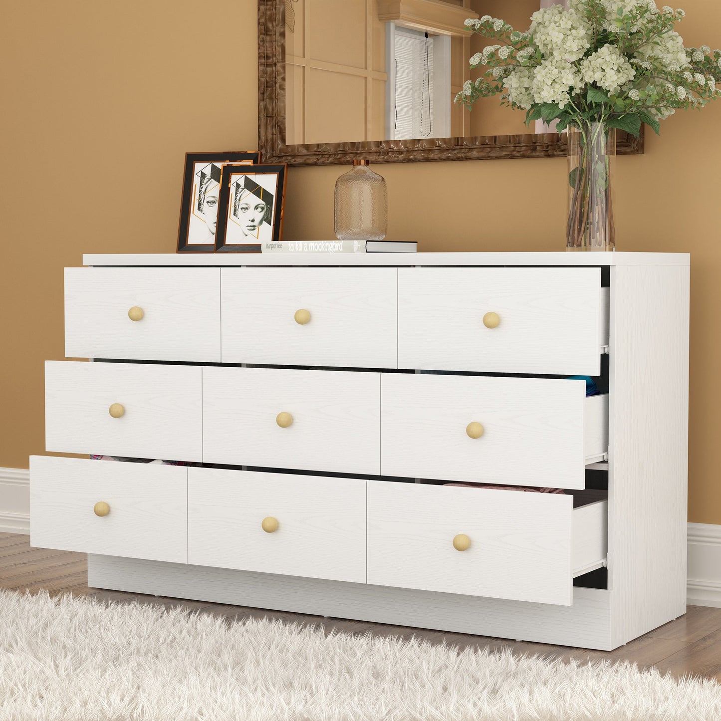 Système de dressing élégant à 9 tiroirs