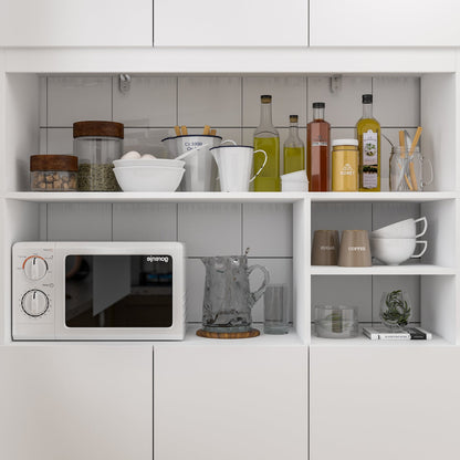 Grand meuble de rangement de cuisine avec portes et étagères - 47,2 cm de large