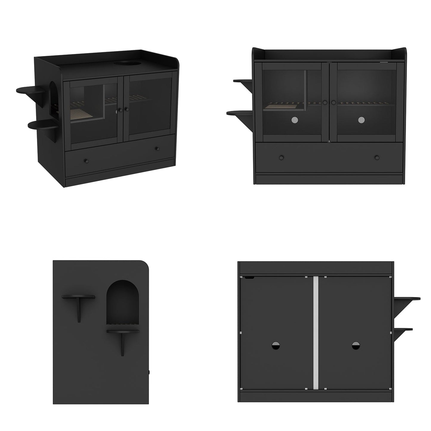 Enclos en bois pour bac à litière Enclos en bois pour bac à litière