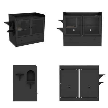 Enclos en bois pour bac à litière Enclos en bois pour bac à litière