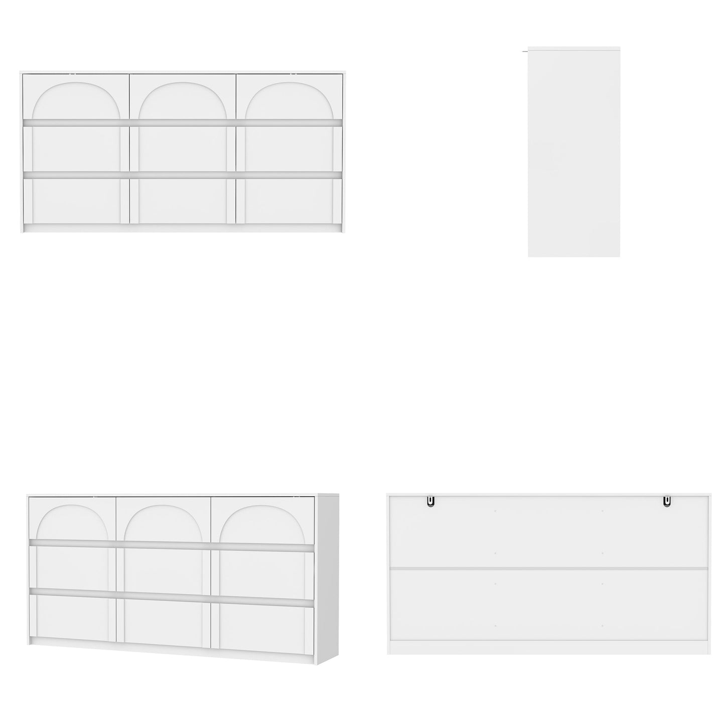 Buffet à 9 tiroirs au design élégant