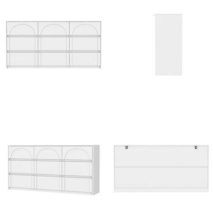 Buffet à 9 tiroirs au design élégant