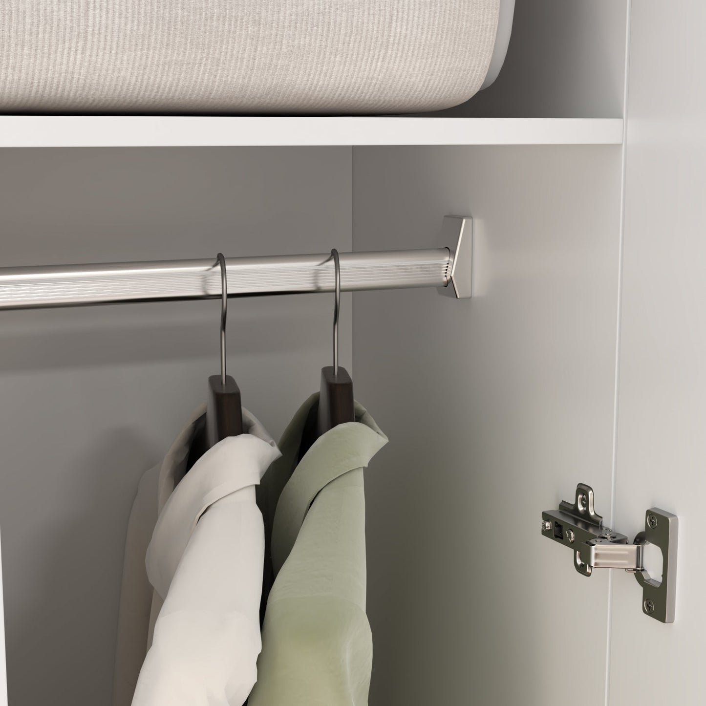 Armoire-penderie à 5 niveaux avec 2 portes